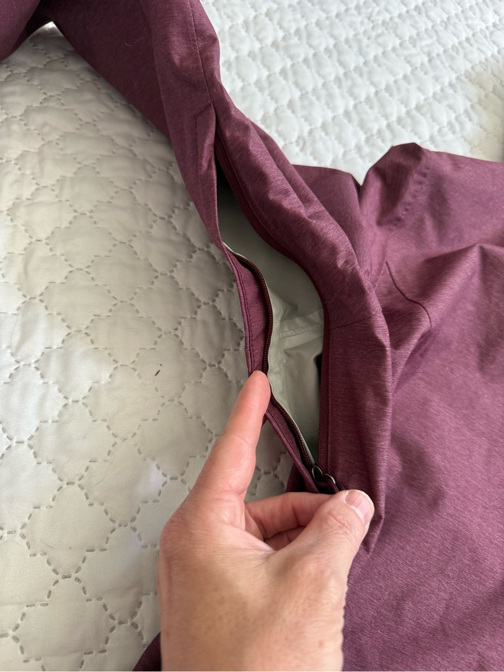 The North Face Women’s Hooded Rain Jacket — Maroon - Picture 7 of 12